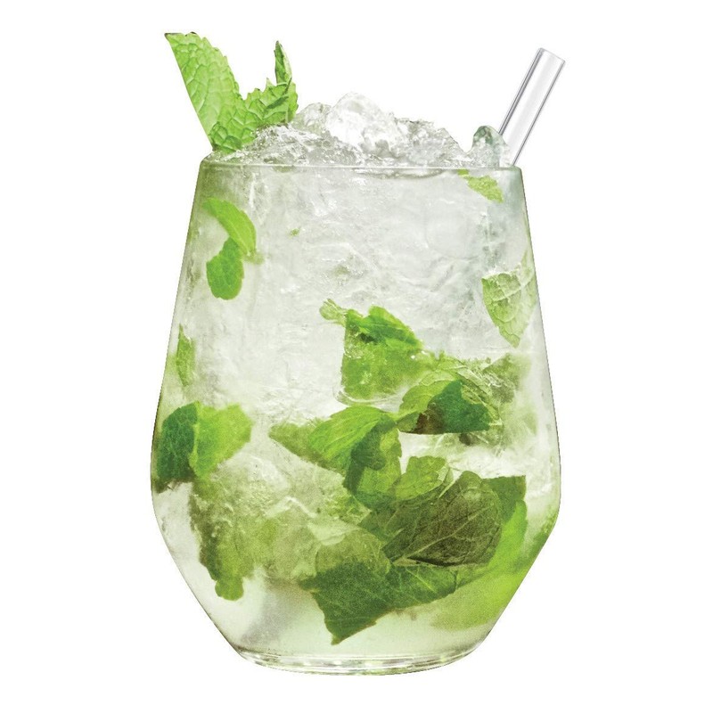 Final Touch Reusable Glass Cocktail Straws (6") (FTA7321)