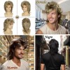Peluca Larga Cabello Para Hombre 80 Disfraces Party Natural