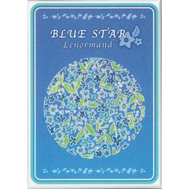 Blue Star Lenormand | Chacha Miko, 36 Cards, Simple Instruction Manual, Amulet Toy Included [Genuine]