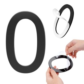 GLDonee Acrylic House Numbers - Modern Black Mailbox Numbers, 8 Inch, Self-adhesive for Apartments, Offices, Hotels
