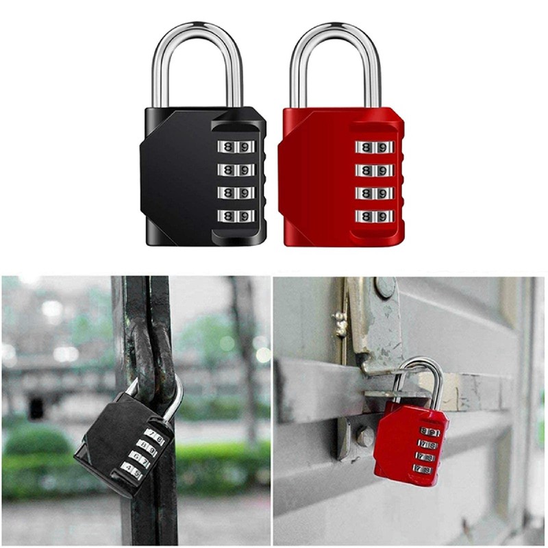 Combination Padlocks 4 Digit Locker Padlocks, Waterproof Padlocks 4 Digit