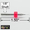 0.25mm .010" .0098" #87 Carbide Drill Bits - Five Pieces