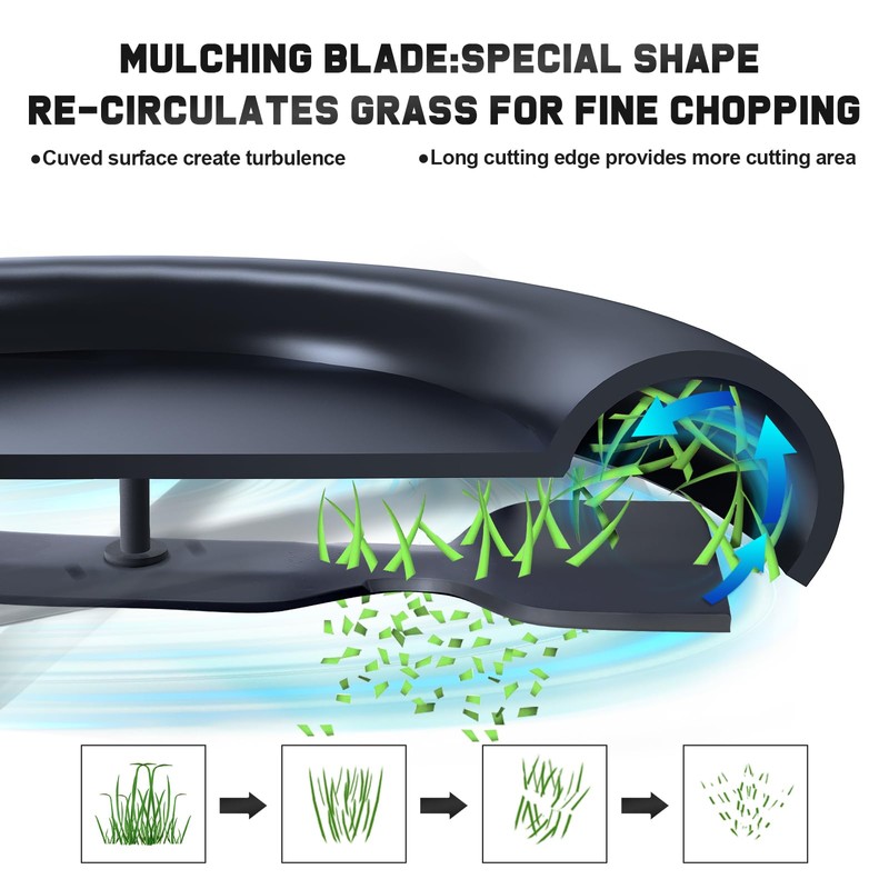 Grasscool GX21784 48 inch Mower Mulching Blade for John Deere