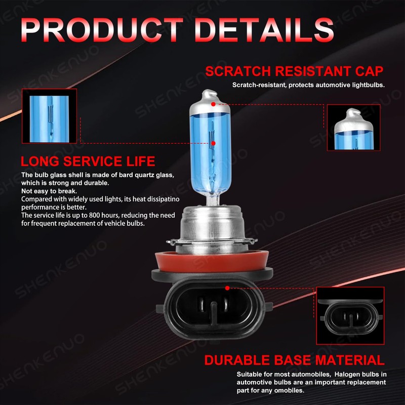 HMCYCI For Volvo VNL VNM 2004-2015 High Performance Halogen Headlight
