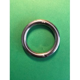 US STAINLESS Stainless Steel 316 Round Ring Welded 5/16" x 1 5/8" (8mm x 40mm ID) Marine Grade