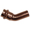 Cornat T650322B Press Elbow 45° Copper with 1 Sleeve, A