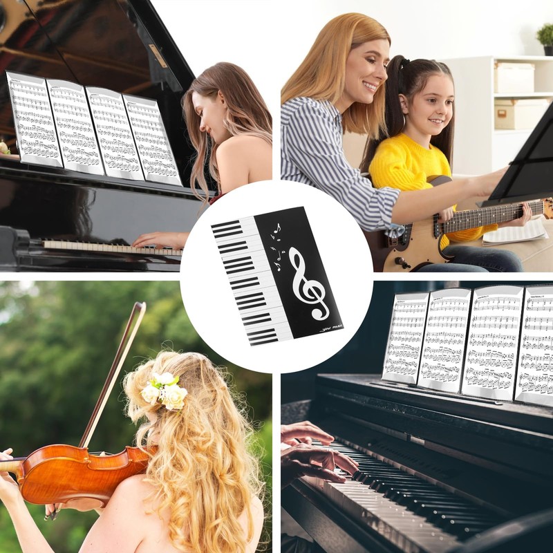 Music Folder 6 Sides for Music Sheets A4 Music Folder,