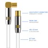 Deleycon TV Cable - Straight Plug / Socket 90° -