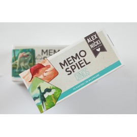 Alex & Nicki Memo Game Dinos | Toy Classic for Children and Adults | Games for Boys & Girls from 4 Years | Memory Game