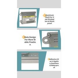 YunStal XLD 144 Xenon Headlight Ballast Control Unit for 2005-2007 Mercury Montego 2008-2012 Land Rover LR2 2006-2011 Aston Martin 2009-2010 Volkswagen Passat CC Replace XLD 145 63117180050