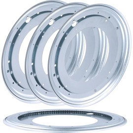 SEHOI 4 PCS 12 Inch Lazy Susan Turntable Hardware,360°Rotating Swivel Plate,5/16 Thick Turntable Bearing Plate, Round Lazy Susan Rotating Hardware for Table