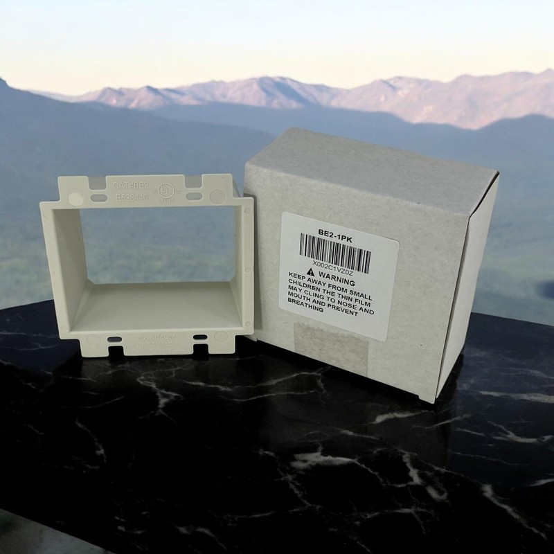 iMBAPrice BE2 2-Gang White Electrical Box Extender, UL Listed –