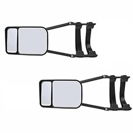 Unifizz Extending Mirror Towing Mirrors Set Adjustable of 2 Side Mirror Extensions for Car, RV, Caravan