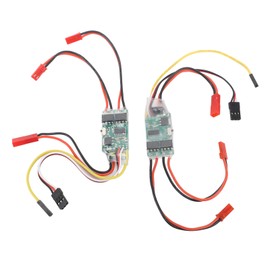 2PCS Brushed ESC Two Way Bidirectional Waterproof 5A Differential ESC Electronic Speed Controller for RC Model Ships Tanks