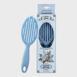 Yao Hairbrush [Scalp Care Round Serenity Blue] Wet Hair Shampoo Comb Scalp Massage Detangler / 야오 헤어브러쉬 [스칼프케어라운드 세레니티블루] 젖은머리 샴푸빗 두피마사지 디탱글러
