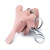 Yocipa Cute Bag Charm Genuine Leather Elephant Key Chain Leather