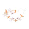 Easter Bunny Carrot Wreath Decor Spring Garland for Home Party