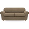 Lamberia High Stretch Sofa Cover for 2 Cushion Couch Loveseat