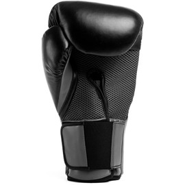 Everlast Elite 2 8oz Boxing Gloves Black/Grey Sandbag Pads & Sparring Ergonomic Grip Bar Split Foam - Original Everlast