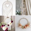 Focenat Pack of 12 Bamboo Floral Hoop, 8/10/13/15/18/20 cm Bamboo