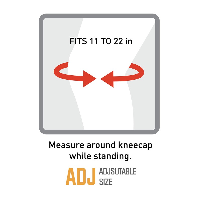 ACE Brand Adjustable Compression Knee Support, Moderate Support for Weak,