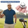 sourcing map Golf Weight Screw Wrench Tool Aluminum Alloy 5