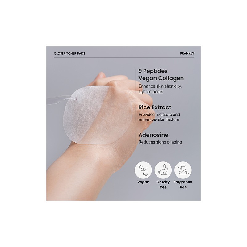 FRANKLY [FRANKLY]Closer Toner Pads (70 pads)