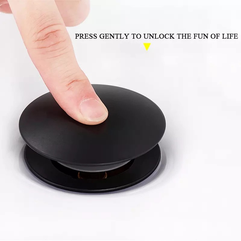 Rockgoya Bathroom Sink Drain,Drain Stopper Bathroom Sink Without Overflow,Pop Up