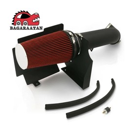 BAGARAATAN 4" Cold Air Intake System with Heat Shield for 1999-2006 Chevy/GMC V8 4.8L 5.3L 6.0L Silverado 1500/2500/3500 - High Flow Air Filter Kit, Improved Horsepower & Throttle Response