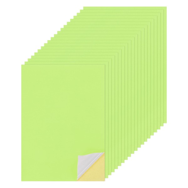 MECCANIXITY 25 Sheets Printable Sticker Cardstock Paper, 8"x12" A4 Self