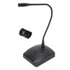 Gooseneck Microphone Desktop 6.35mm Cable Gooseneck Microphone with Light for