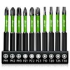 Litorange Magnetic Screwdriver Bits Set,10PCS 70mm S2 Steel Phillips Pozidriv