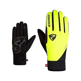 Ziener Donni GTX INF PR Men's Winter Cycling Gloves, Primaloft, Gore-Tex Infinium, Poison Yellow, 10