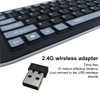 Wireless Keyboard Ultra Thin Quiet Portable Wireless Keyboard 107 Keys