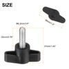 sourcing map 10Pcs Clamping Screw Knob, 36mm Dia T Shaped