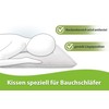 franknatur Pillow Stomach Sleeper Pillow 80 x 80 cm Flat