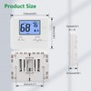 Wengart Non-Programmable Thermostat for Home,1 Heat/1 Cool with LCD Green