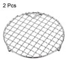 sourcing map 2pcs Round Cooking Rack 5.9-inch 201 Stainless Steel