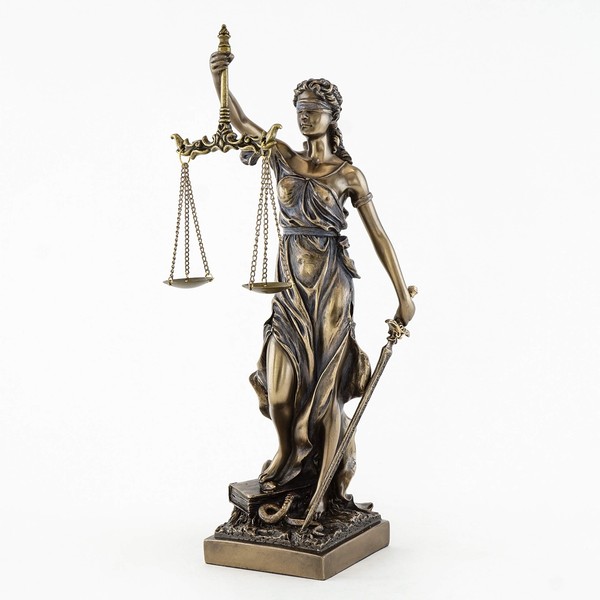 Top Collection Lady Justice Statue - Greek Roman Goddess of Justice (12.5")