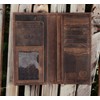 F&L CLASSIC Men's RFID Vintage Look Genuine Leather Long Bifold