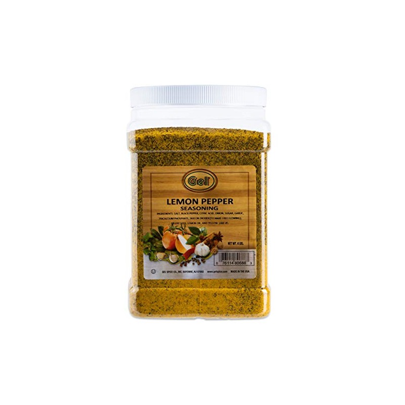 Gel Spice Lemon Pepper Seasoning 4 LB (64 OZ) Club