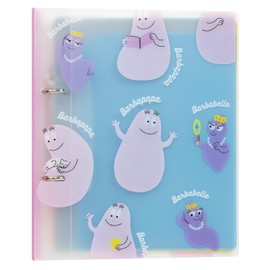 Greeting Life Barbapapa 2 Hole Binder A5 Size Clear BBZ-308 Blue