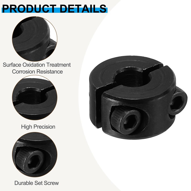 PATIKIL 6mm Bore 16mm Outer Diameter 9mm Thickness Double Split