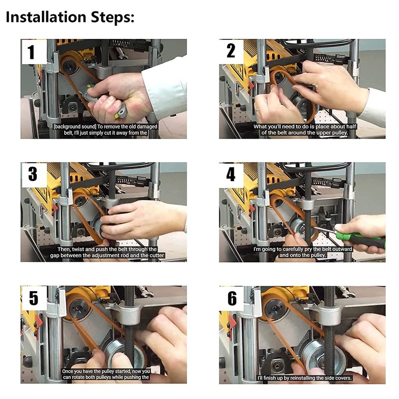 285968-00 Planer Drive Belt Replacement for DeWalt DW733, Craftsman 351217130-2