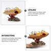 AIMALL Submarine Aquarium Ornament, Resin Fish Tank Decoration, Hollow Shipwreck