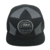 Top Level Cali Bear Embroidery Snapback Flat Bill Hat 220323A-Black