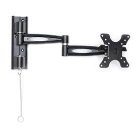 Master Mounts 403L Locking TV Wall Mount with 16.5 arm, Articulating -- Great for Mounting TVs in RVs Campers Trucks Boats, Fits TVs up to 37" and VESA Patterns up to 100x100 (Black)