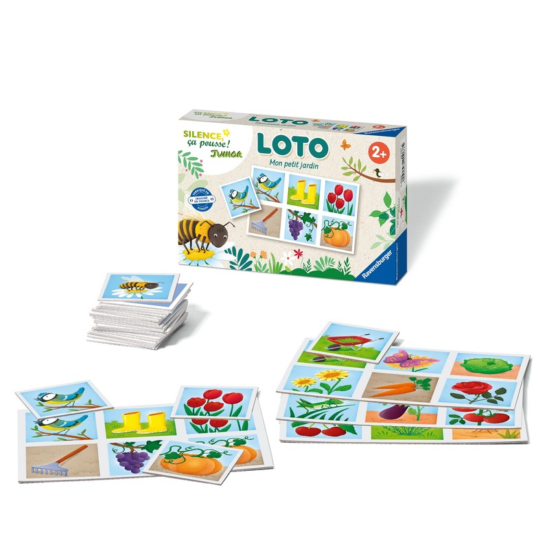 RAVENSBURGER 20967 Loto Silence ça Pousse Animal Jeux Educatifs, Multicoloured