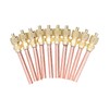 10Pcs 1/4SAE HVAC Access Valve, Service Access Valve Brass Multi