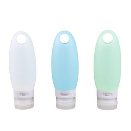Coghlan's Travel Bottles - 3 Pack, Refillable, Leakproof, BPA-Free, Compact Silicone Containers for Toiletries, TSA-Approved for Carry-On, Portable and Durable for Travel and Camping